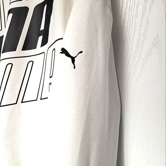 BNWT XL Puma Dry cell semi cropped white oversized Athletic  sweatshirt - Picture 6 of 13